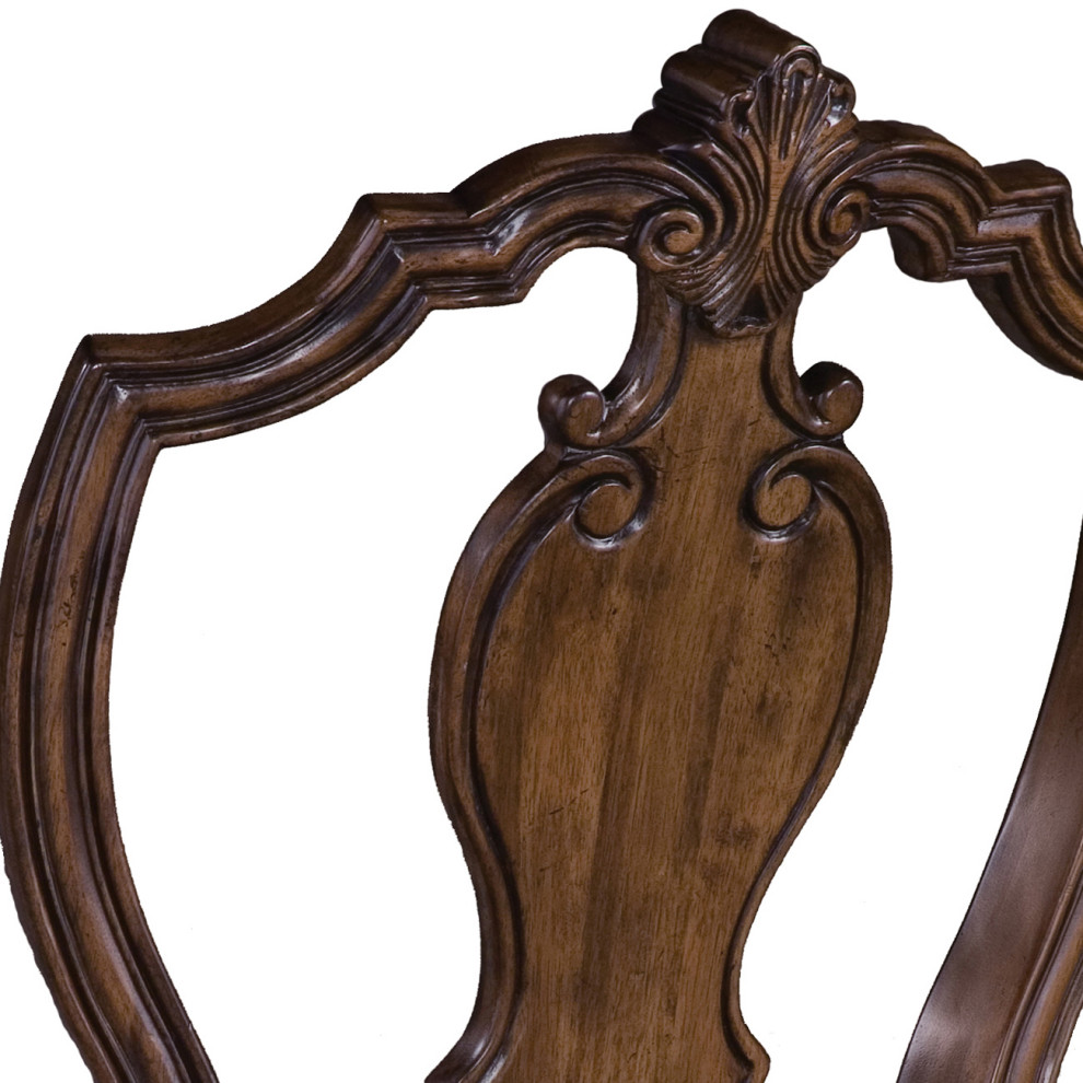 San Mateo Carved Back Arm Chair by Pulaski Furniture   Traditional   Dining Chairs   by Massiano  Houzz