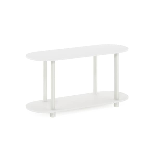 Furinno Turn-N-Tube No Tools Modern Oval Side Table