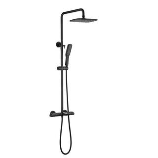 CASAINC 2-Spray with 1.5 GPM Shower System with Shower Head and Handheld Shower in Matte Black WE-SS18MB