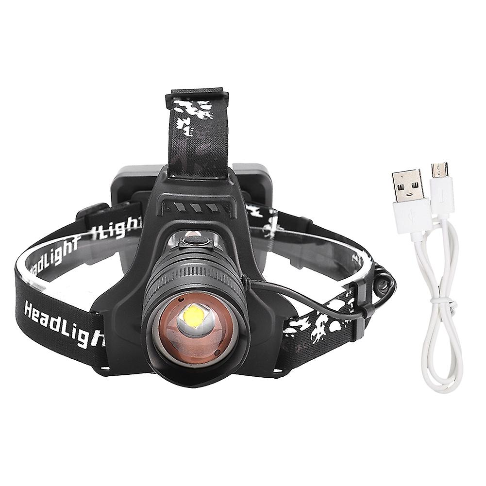 Usb Charging Led Headlight Flashlight Portable Head Light For Cycling Camping Outdoor