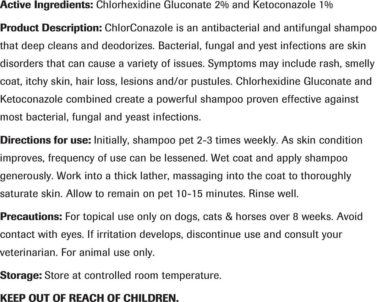 Vet Basics ChlorConazole Dog and Cat Shampoo