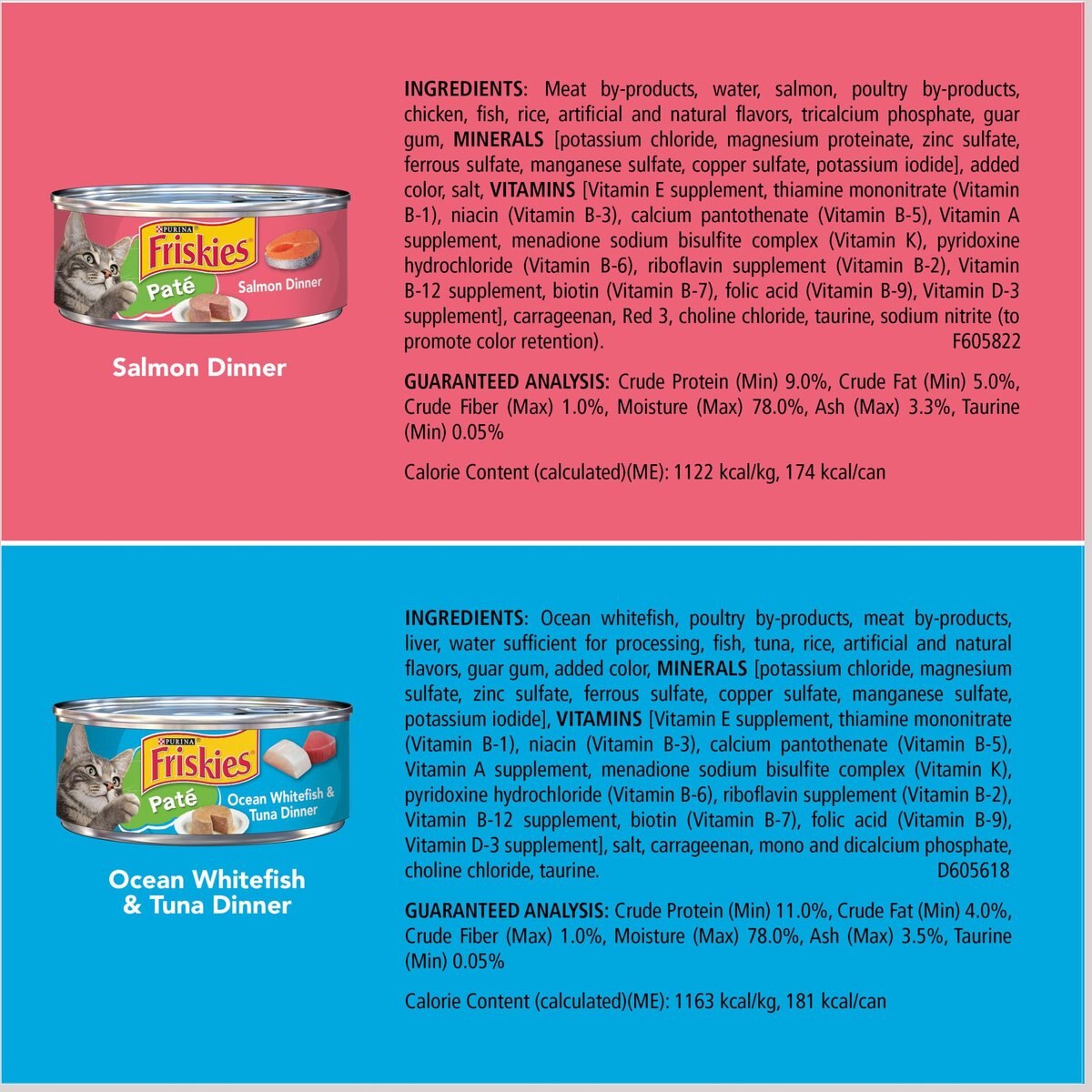 Purina Friskies Seafood Favorites Wet Cat Food Variety Pack， 5.5-oz can， case of 32