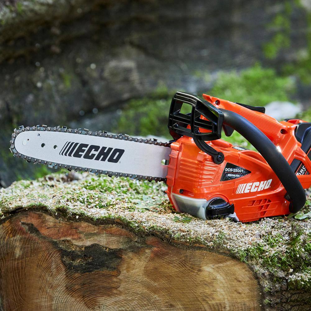 ECHO eFORCE 12 in. 56V X Series Cordless Battery Top Handle Chainsaw with 2.5Ah Battery and Charger DCS-2500T-12C1