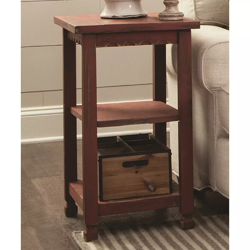 Alaterre Furniture Country Cottage 2-Shelf End Table