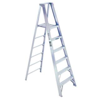 Werner 16 ft. Reach Aluminum Platform Step Ladder with 300 lb. Load Capacity Type IA Duty Rating P410