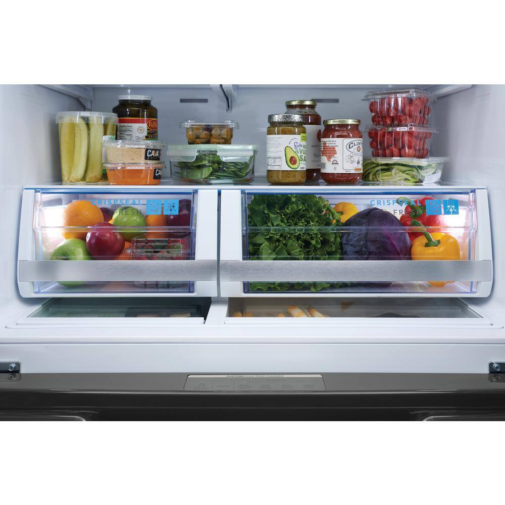 FRIGIDAIRE GALLERY 36 in. 26.3 cu. ft. 4 Door French Door Standard Depth Refrigerator in Stainless Steel GRMS2773AF