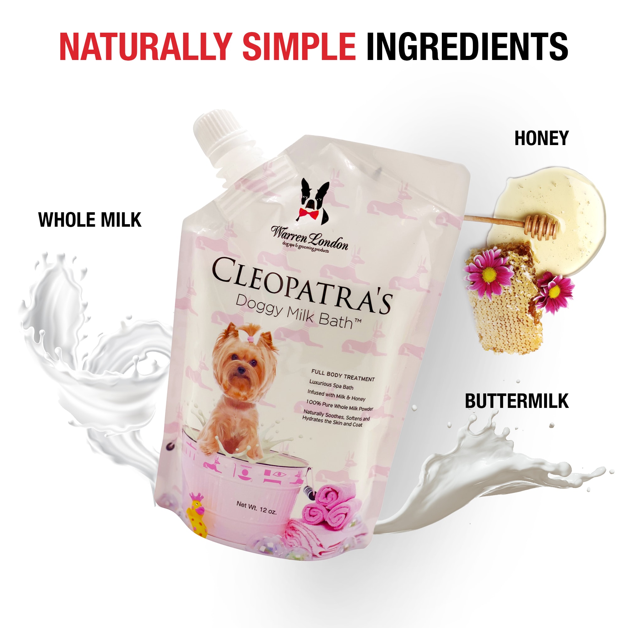 Warren London Cleopatras Doggy Milk Bath， 32 fl. oz.