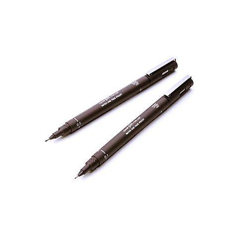 Uni-Ball Pin Fine Line Drawing Pen Set of 12 (0.05 - 0.8mm)， Black