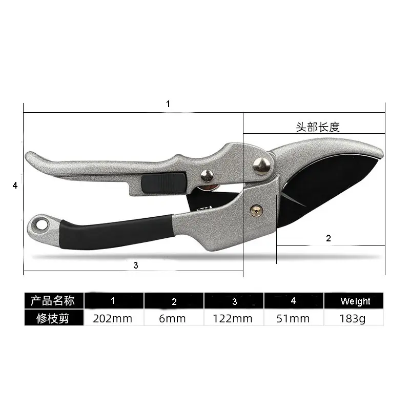 Heavy Duty Pruner Shears Garden Cutter Clippers Stainless Steel Sharp Pruner  Pruning Hand Tools