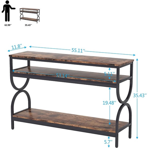 55 Inch Sofa Console Table