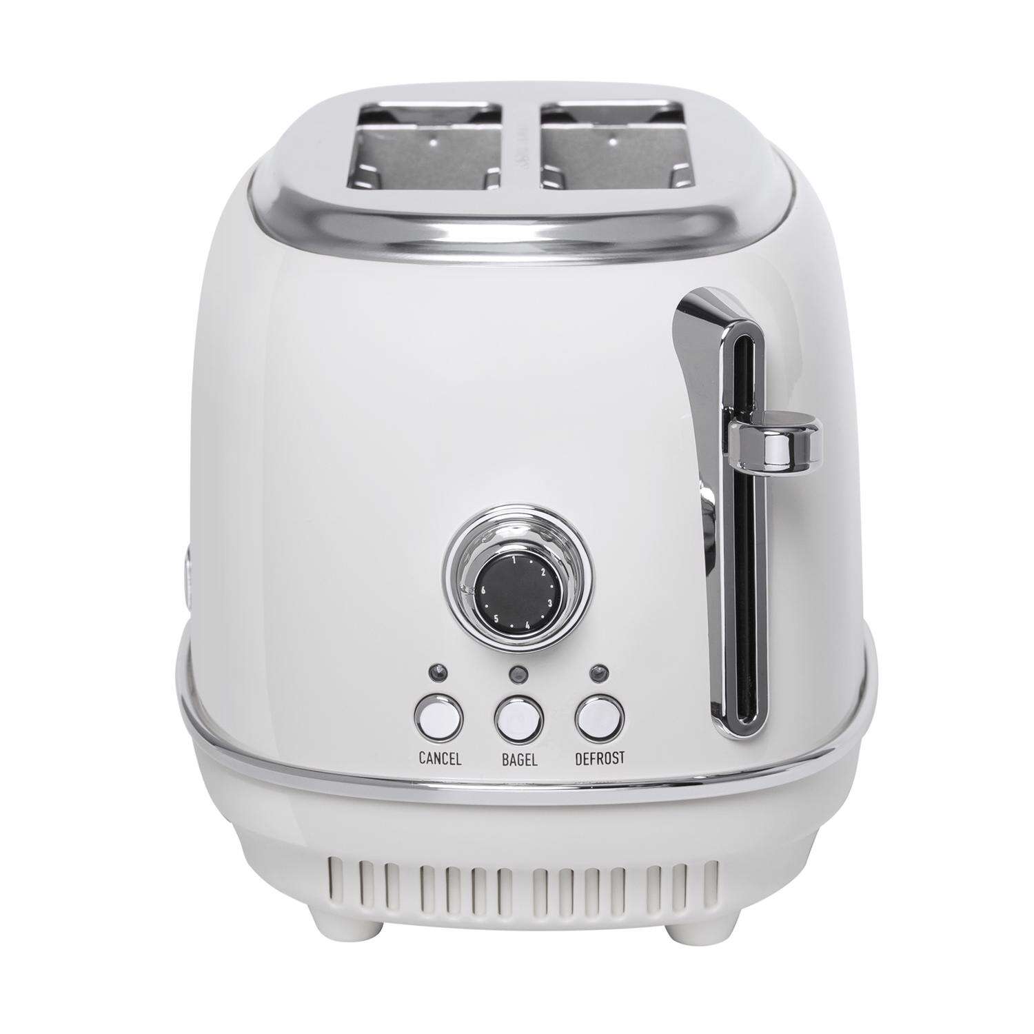 Haden Heritage Stainless Steel White 2 slot Toaster 8 in. H X 12 in. W X 8 in. D