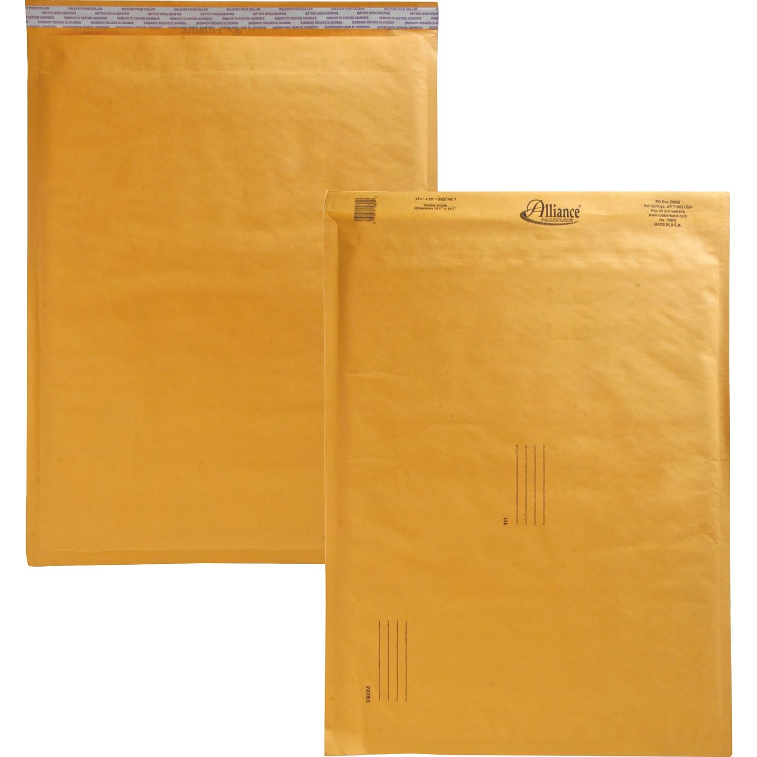 Kraft Bubble Mailers by Alliance Rubber Company ALL10809