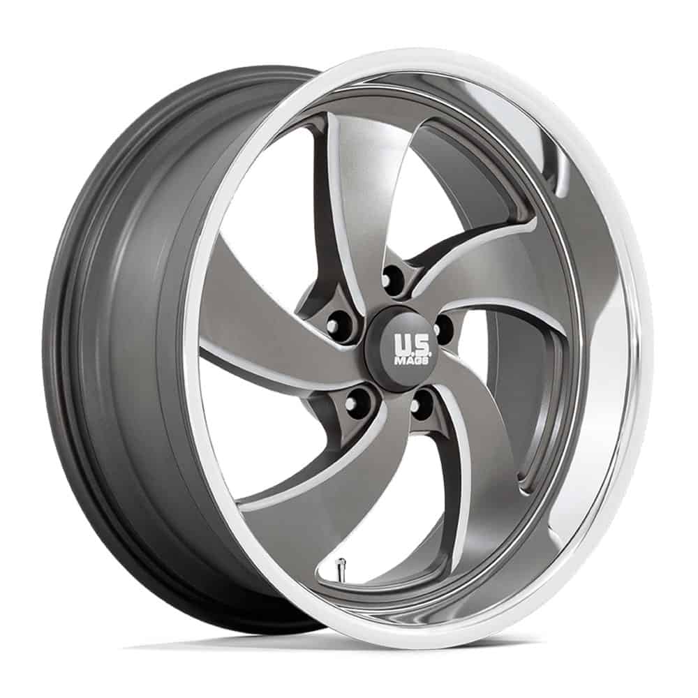 US Mag 1PC Wheels U133 20X9.5 5X5.0 ANTH-MILL-DCL 1MM