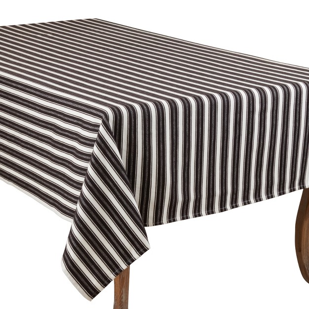 Saro Lifestyle Casual Tablecloth With Striped Design