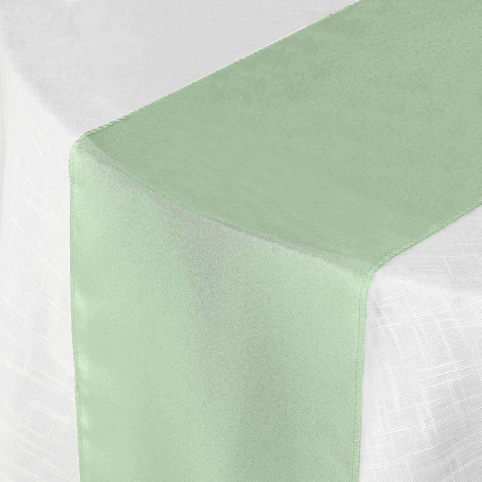 Sage Green Polyester Table Runner 12