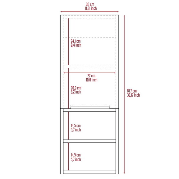 Kingston Rectangle 2 Shelf Medicine Cabinet Black ...