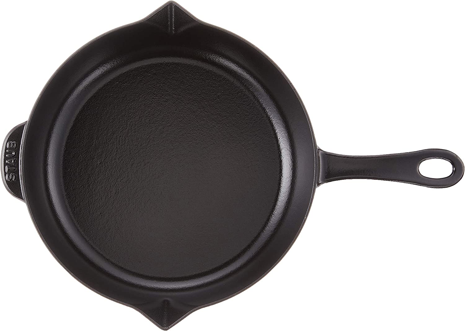 Staub 1222625 Cast Iron 10-inch Fry Pan - Matte Black， Made in France