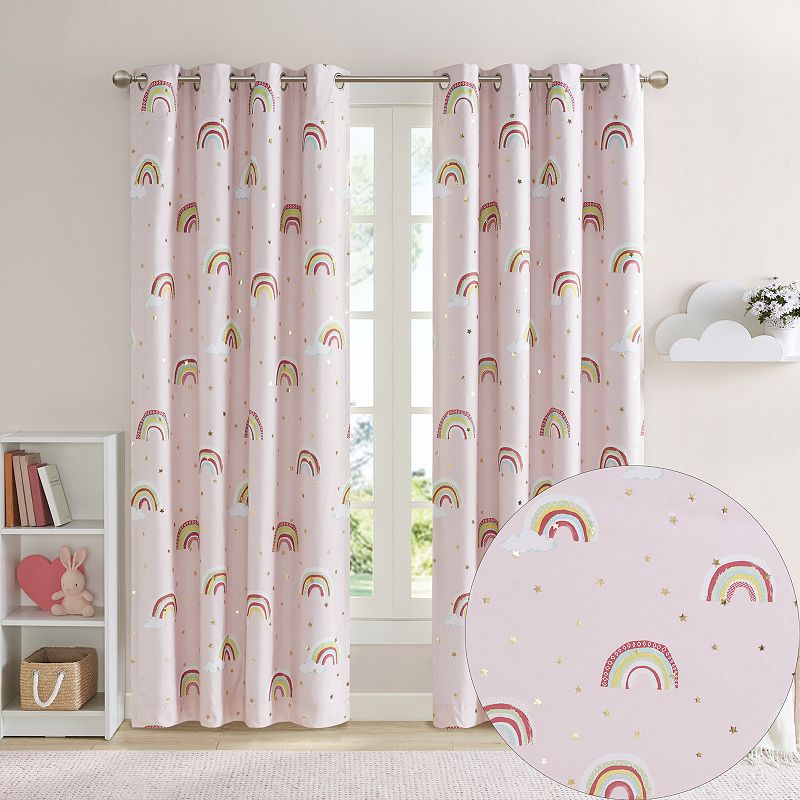 Mi Zone Kids Mia 1-Panel Total Blackout Grommet Window Curtain