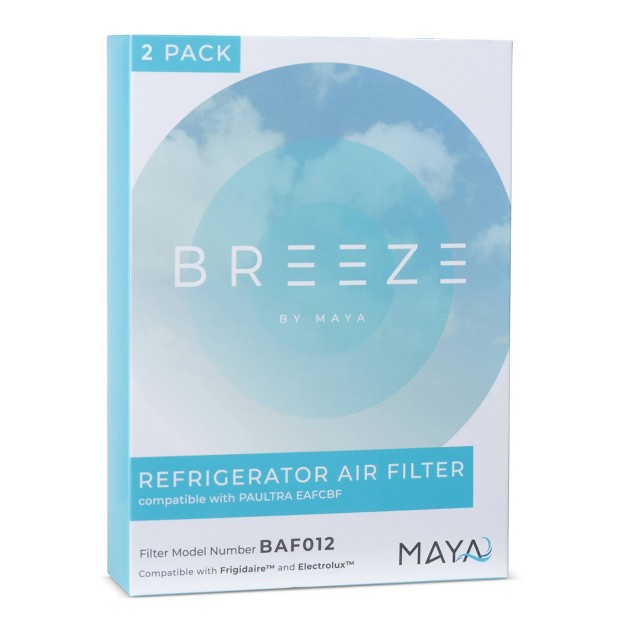 Breeze By Maya Replacement Frigidaire electrolux Eafcbf Refrigerator Air Filter 2pk Baf212