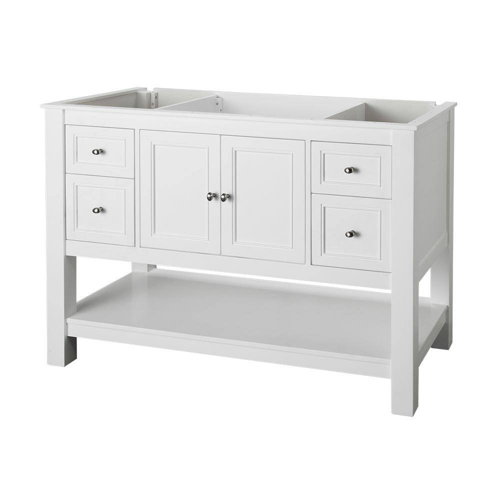 Home Decorators Collection Gazette 48 in. W Bath Vanity Cabinet Only in White GAWA4822D