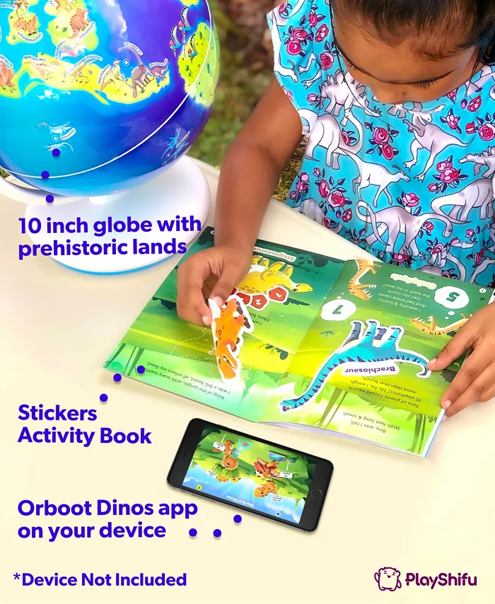 PlayShifu Orboot Dinos Educational Interactive Globe Set   3 Pieces