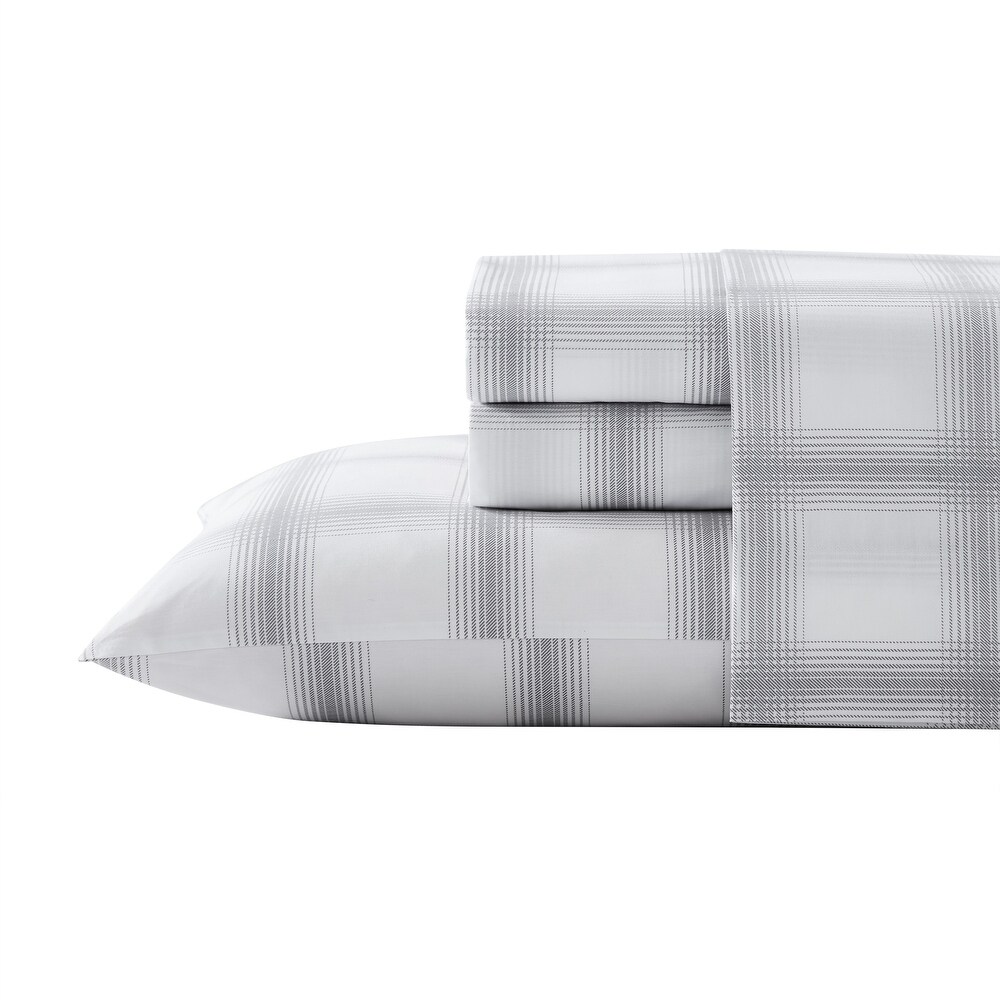 Kenneth Cole Printed Percale Cotton Sheet Set