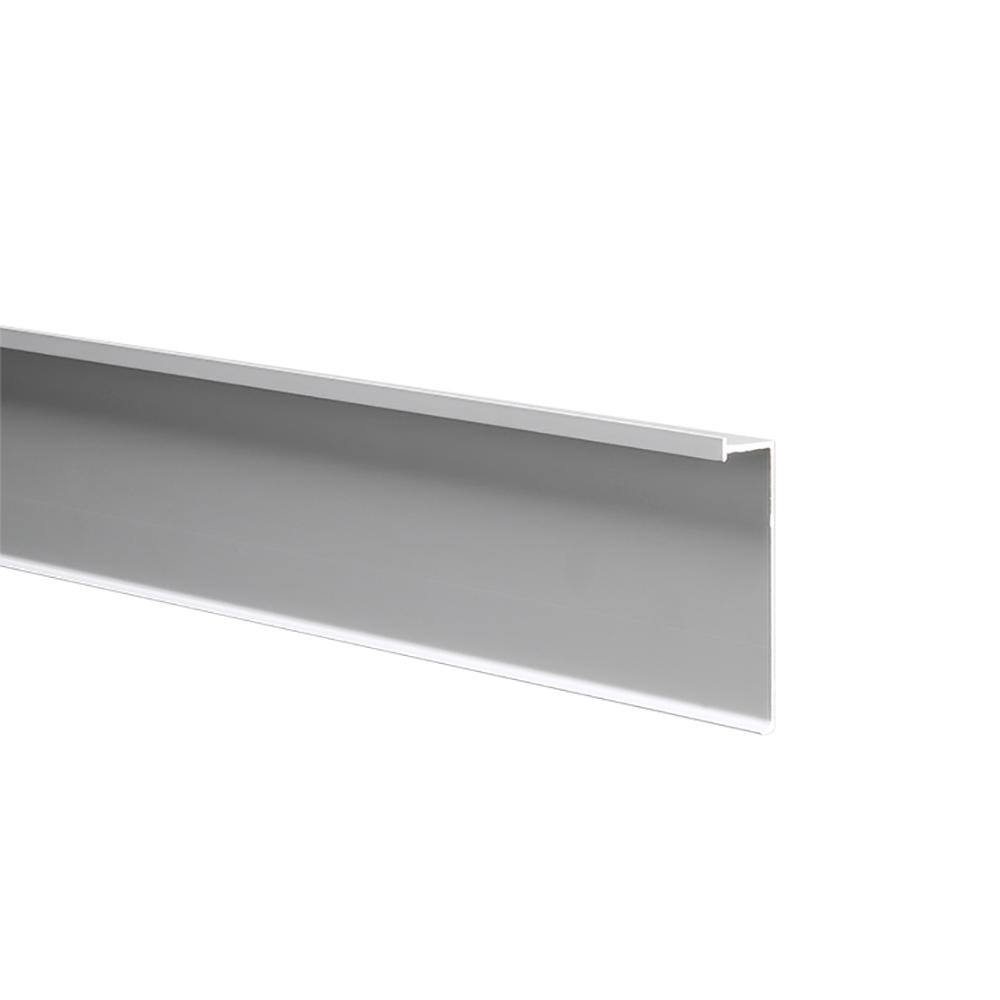 Emac Novorodapie Eclipse Matt Silver 12 in. x 2-34 in. x 98-12 in. Aluminum Tile Edging Trim NRECAL1370PL