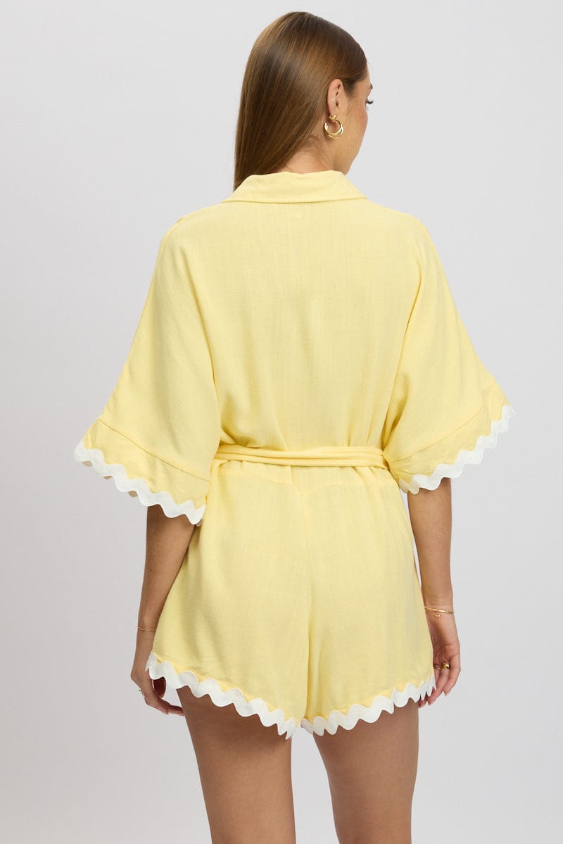 Yellow Oversized Playsuit