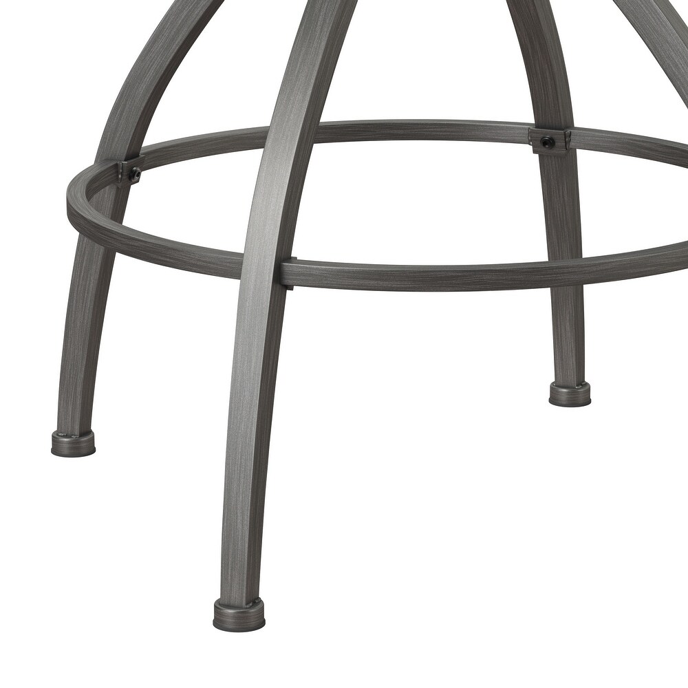 Hillsdale Worland Backless Metal Adjustable Height Swivel Stool