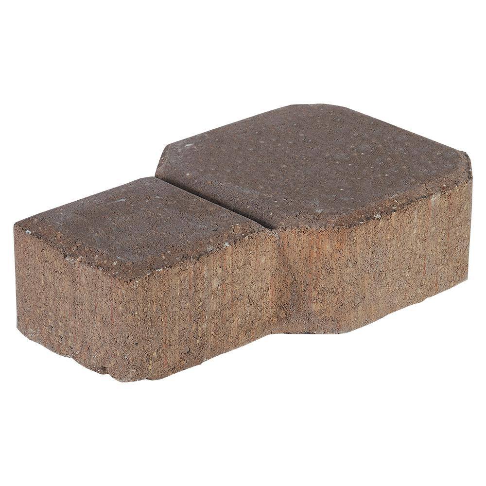 Pavestone Decorastone 9.06 in. L x 5.51 in. W x 2.36 in. H 60 mm TanBrown Concrete Paver (350 Pieces100 sq. ft.Pallet) 15633