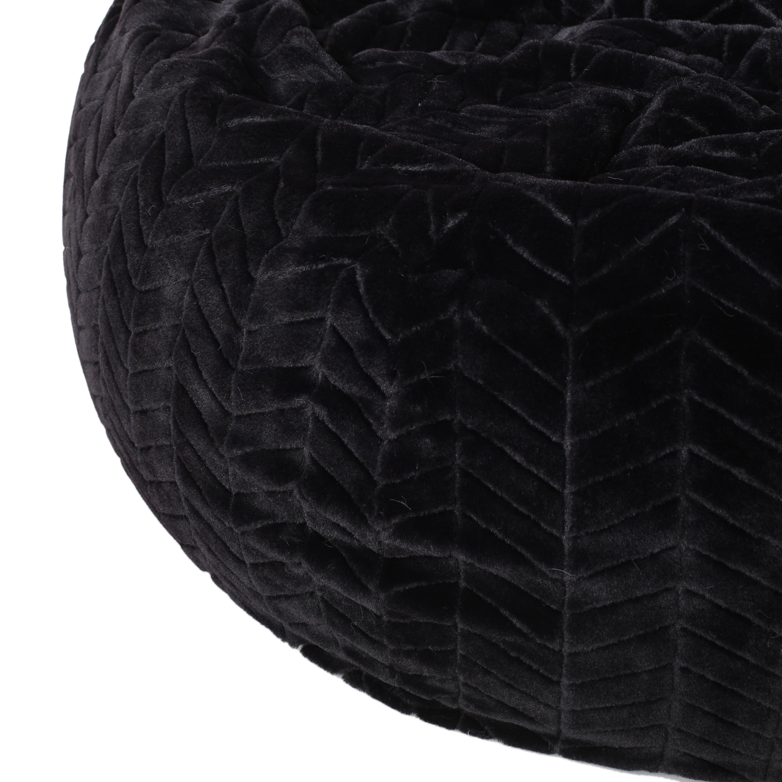 Kloee Modern 3 Foot Faux Fur Bean Bag (Cover Only)