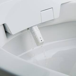 WOODBRIDGE Intelligent Comfort Height 1-Piece 1.1 GPF1.6 GPF Dual Flush Elongated Toilet in White Seat Included HT0062