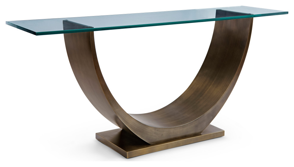 Marseilles Console Table Bronze   Contemporary   Console Tables   by Greg Sheres Inc.  Houzz