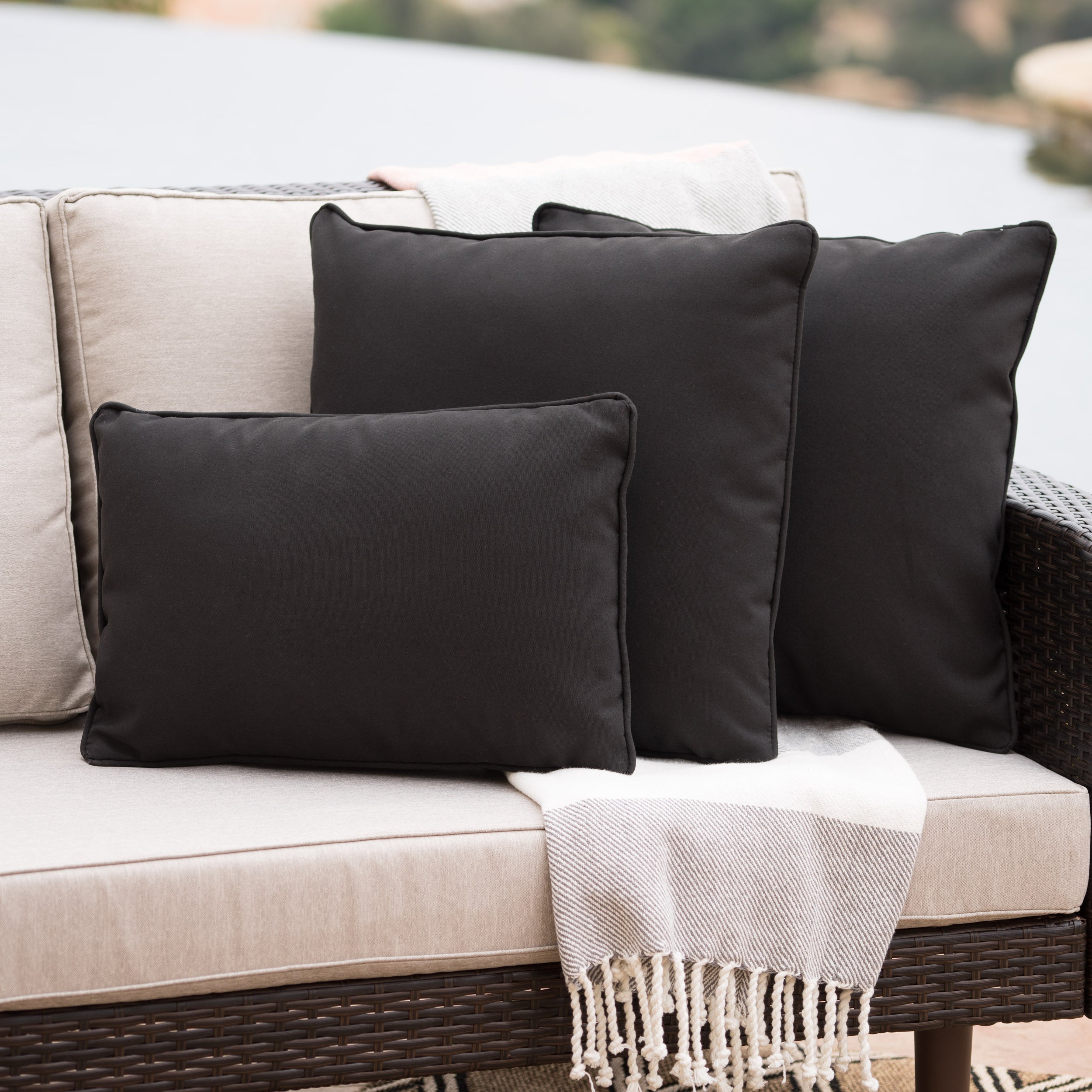 Corona Outdoor Patio Water Resistant Pillow Sets