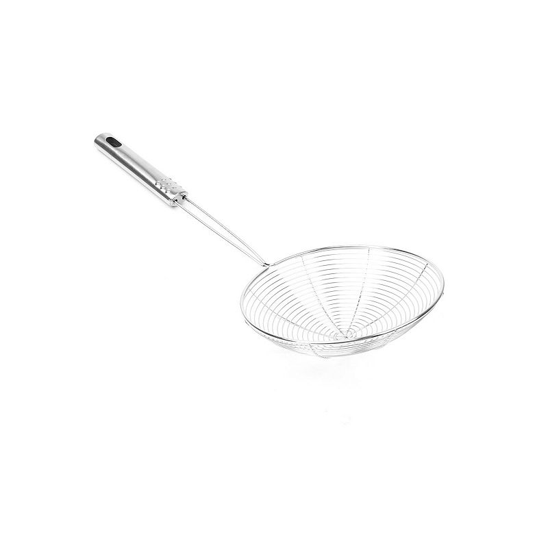 Kitchen Cookware 5.7 Diameter Net Colander Perforated Mesh Ladle 13.7 Long