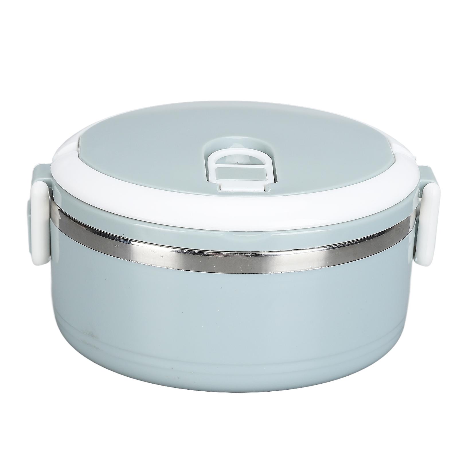 Portable 304 Stainless Steel Bento Lunch Box Thermal Cylinder Lunch Container Food Storage Containers For School Office Outdoorsingle Layer Nordic Blu