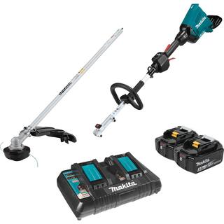 Makita 18V X2 (36V) LXT Lithium-Ion Brushless Couple Shaft Power Head Kit with Trimmer Attachment (5.0Ah) XUX01M5PT