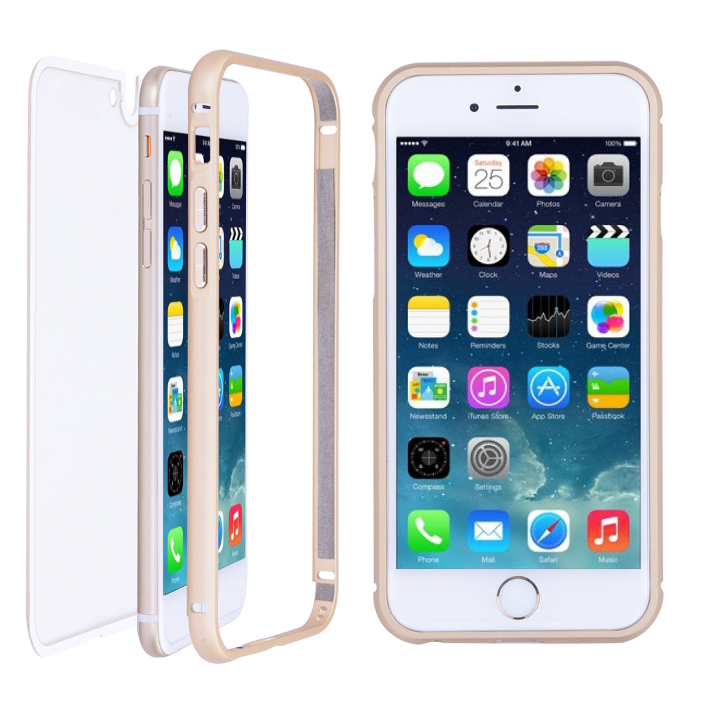 Yescom Luxury Ultrathin Gold Frame Case Cover for iPhone 6