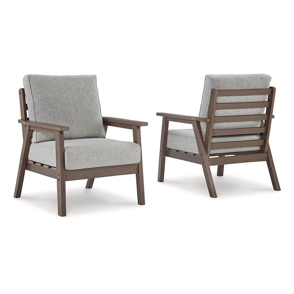 Signature Design by Ashley Emmeline Brown/Beige 4Piece Outdoor Seating Package