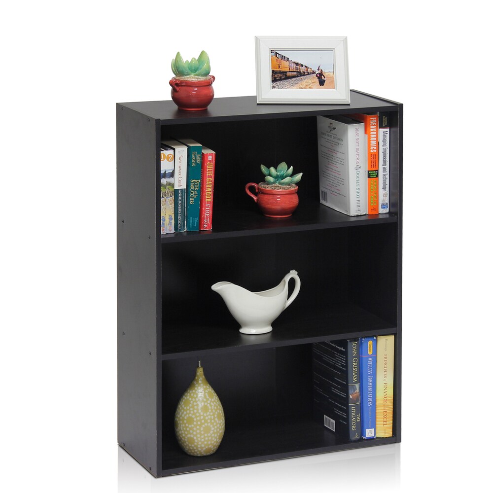 Porch   Den Avers Espresso MDF Open Shelf