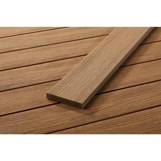 FORTRESS Apex 1 in. x 6 in. x 8 ft. Himalayan Cedar Brown PVC Square Deck Boards (2-Pack) 252060824