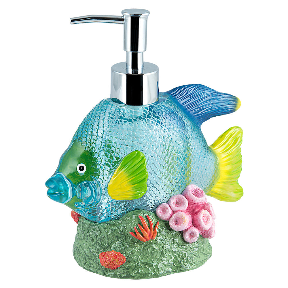 Under The Sea Fish 3-Piece Lotion Dispenser/Toothbrush Holder/Soap Dish Set