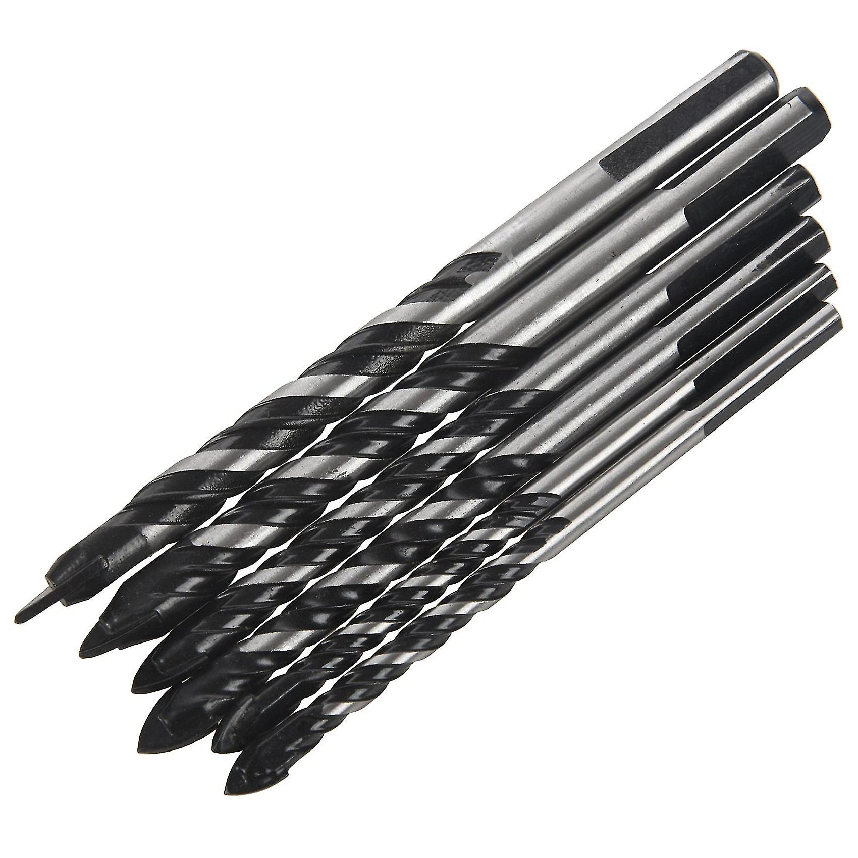 12pcs Ceramic Tile Drill Bits，masonry Drill Bits Set For Glass， Tungsten Carbide Tip With Size 6， 6