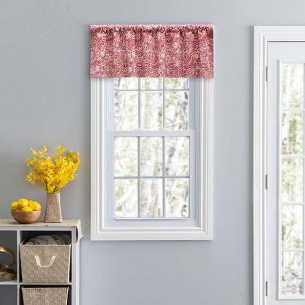 Rod Pocket High Quality Tailored Valance 50 quot x16 quot Red