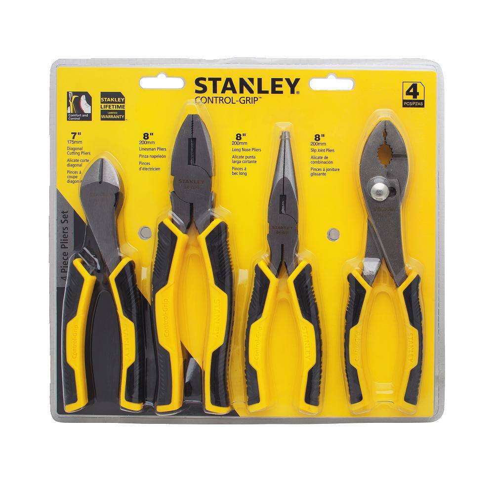 Stanley Bi-Material Plier Set (4-Piece) 84-058