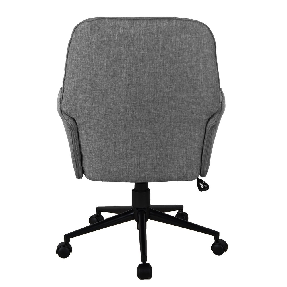 Tufted Accent Chair Swivel Adjustable Desk Chair for Office