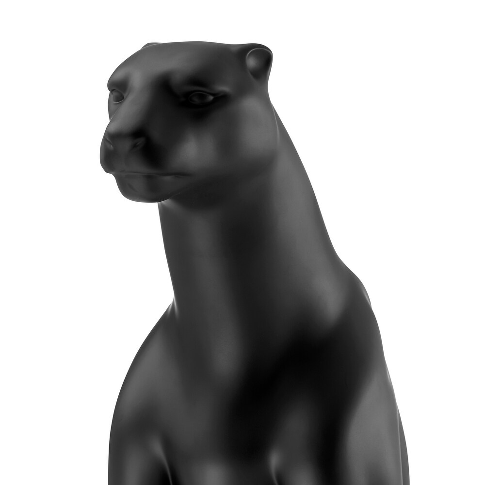 Large Sitting Panther Sculpture