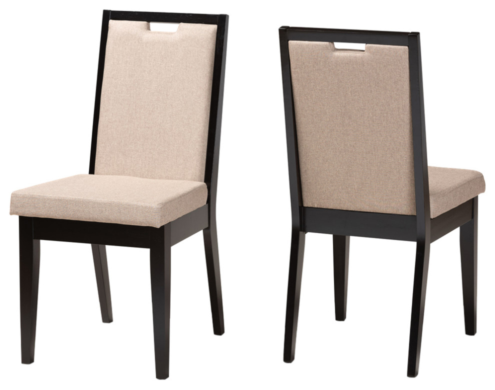 Billy Modern 2 Piece Dining Chairs   Transitional   Dining Chairs   by Baxton Studio  Houzz