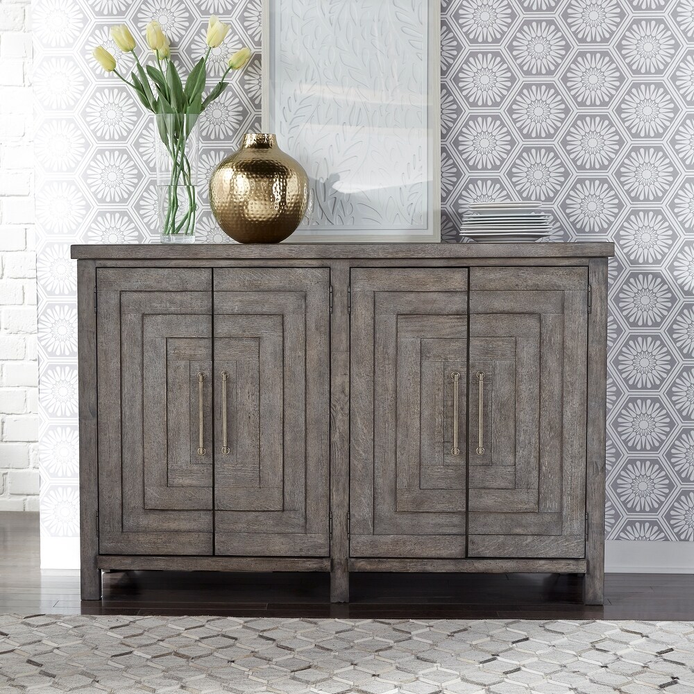 The Gray Barn Modern Farmhouse Dusty Charcoal Distressed Buffet