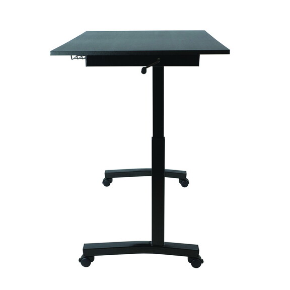 Atlantic Sit Stand Desk with Casters   Black (Heig...